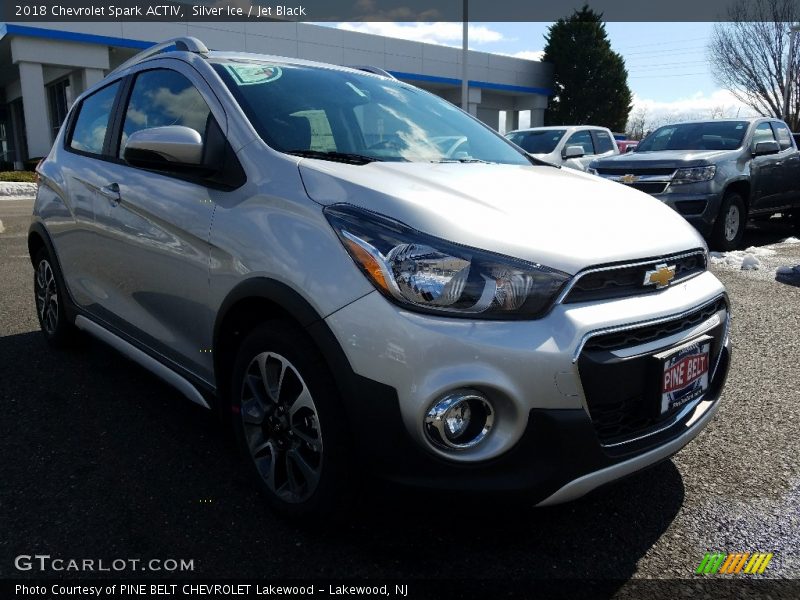 Silver Ice / Jet Black 2018 Chevrolet Spark ACTIV