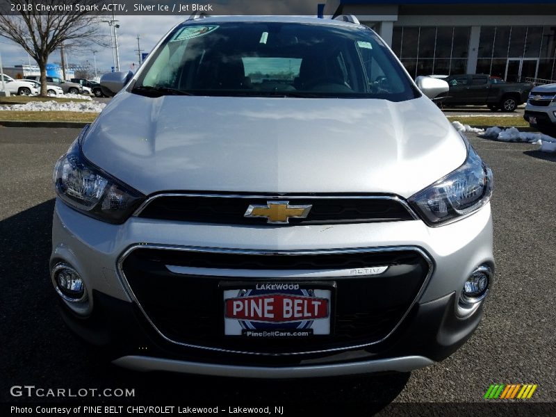 Silver Ice / Jet Black 2018 Chevrolet Spark ACTIV