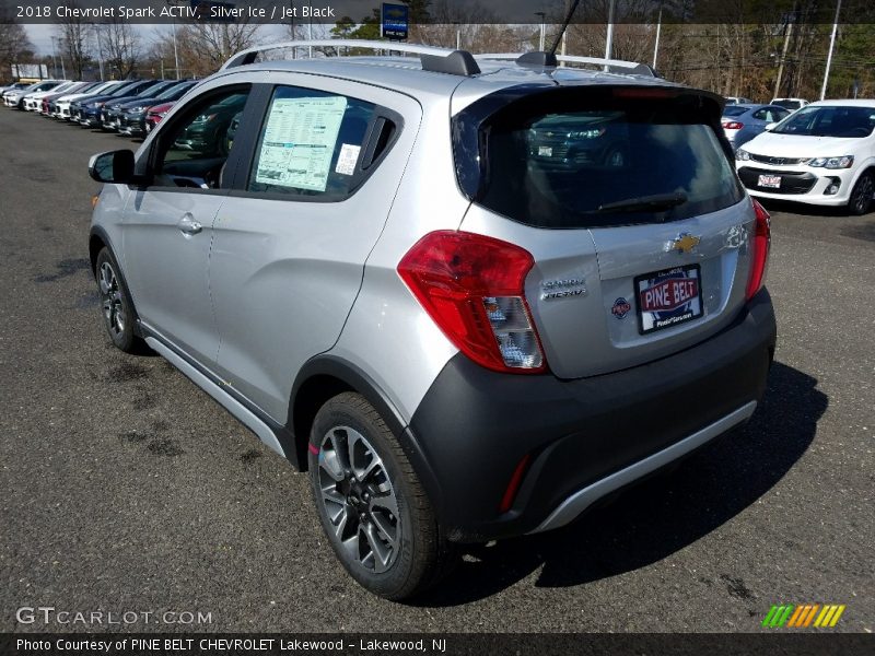 Silver Ice / Jet Black 2018 Chevrolet Spark ACTIV