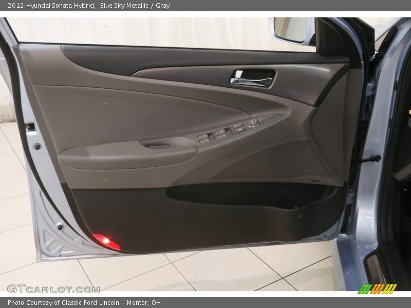 Blue Sky Metallic / Gray 2012 Hyundai Sonata Hybrid