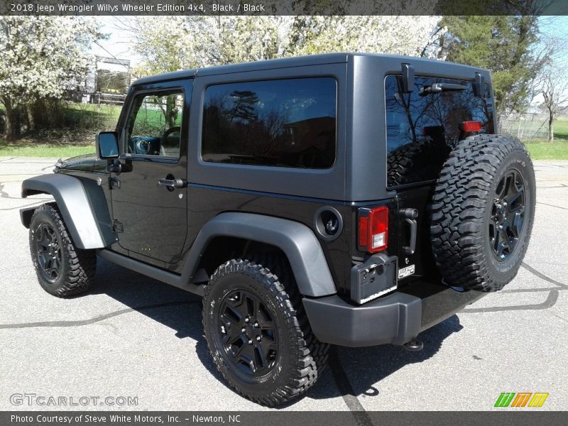 Black / Black 2018 Jeep Wrangler Willys Wheeler Edition 4x4