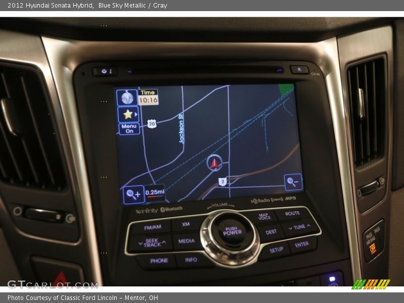 Blue Sky Metallic / Gray 2012 Hyundai Sonata Hybrid