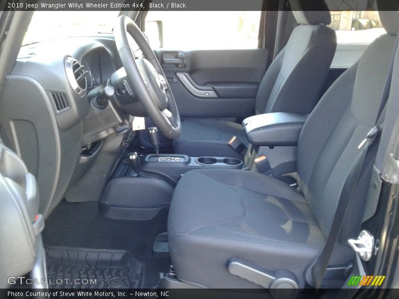 Front Seat of 2018 Wrangler Willys Wheeler Edition 4x4
