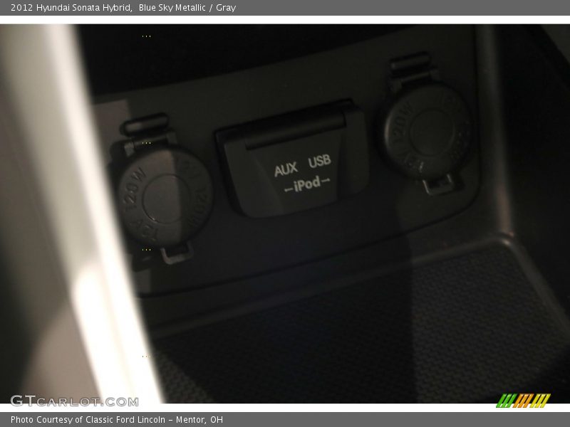 Blue Sky Metallic / Gray 2012 Hyundai Sonata Hybrid