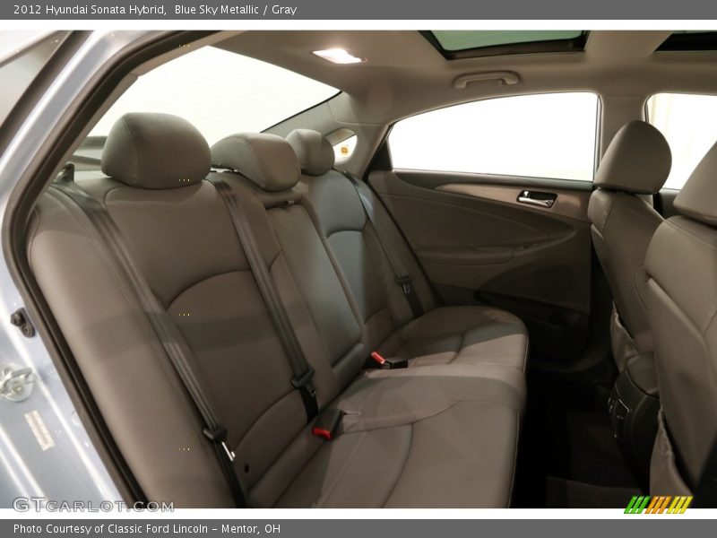 Blue Sky Metallic / Gray 2012 Hyundai Sonata Hybrid