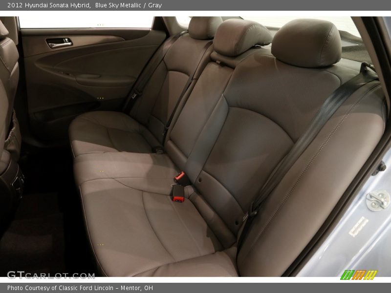 Blue Sky Metallic / Gray 2012 Hyundai Sonata Hybrid