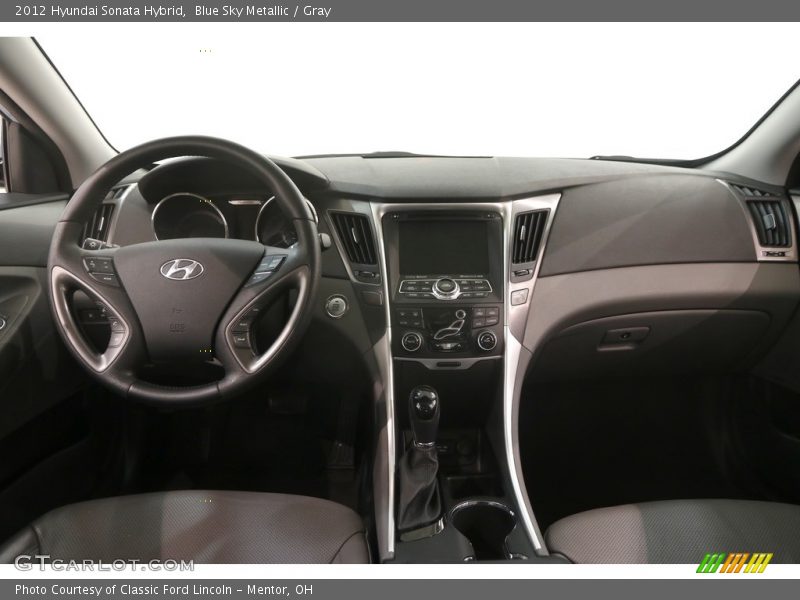 Blue Sky Metallic / Gray 2012 Hyundai Sonata Hybrid