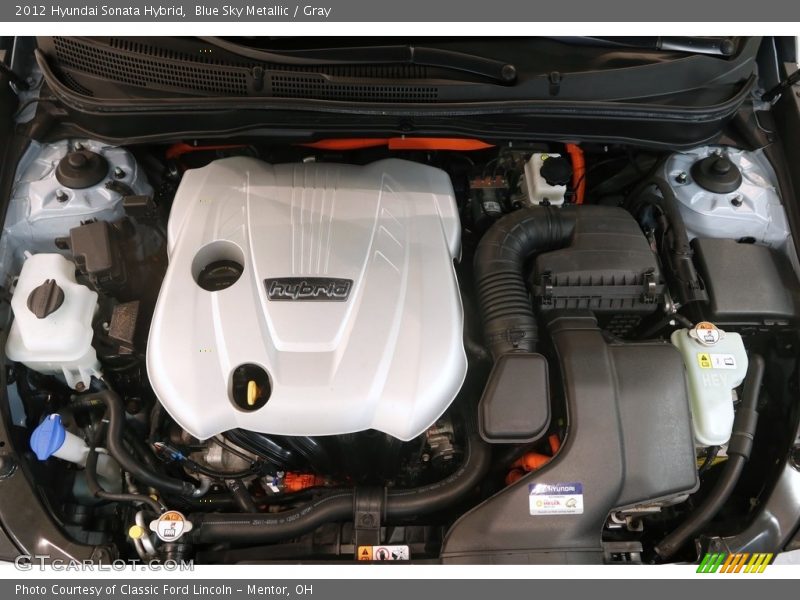 Blue Sky Metallic / Gray 2012 Hyundai Sonata Hybrid