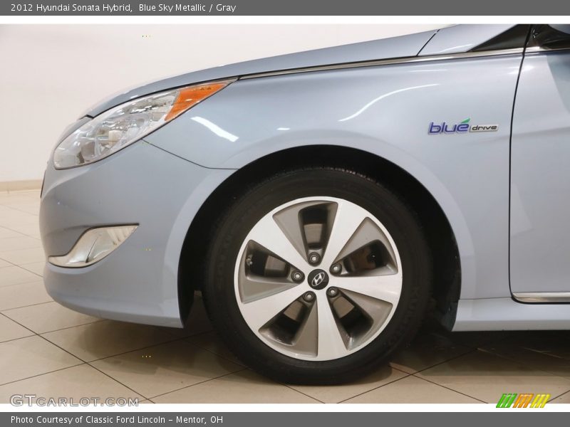 Blue Sky Metallic / Gray 2012 Hyundai Sonata Hybrid