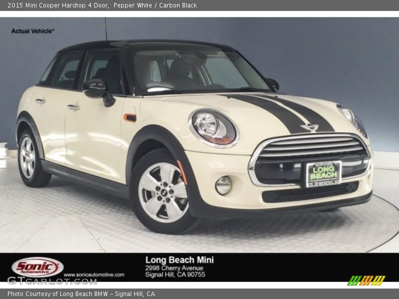 Pepper White / Carbon Black 2015 Mini Cooper Hardtop 4 Door