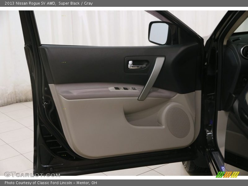 Super Black / Gray 2013 Nissan Rogue SV AWD