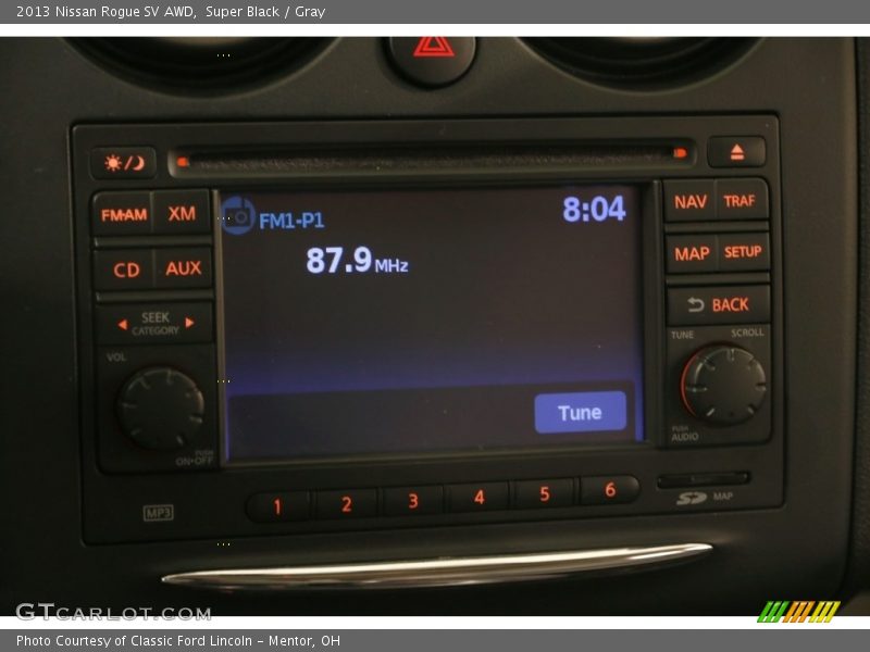 Super Black / Gray 2013 Nissan Rogue SV AWD