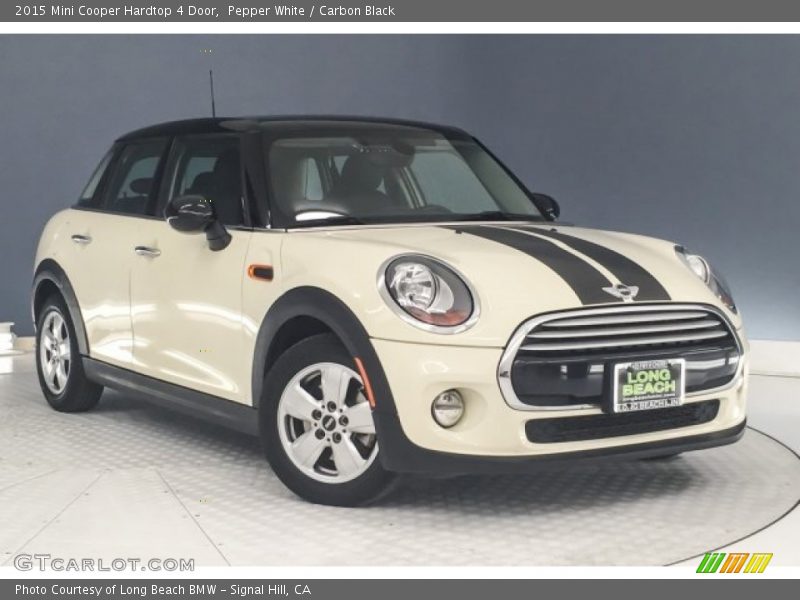 Pepper White / Carbon Black 2015 Mini Cooper Hardtop 4 Door