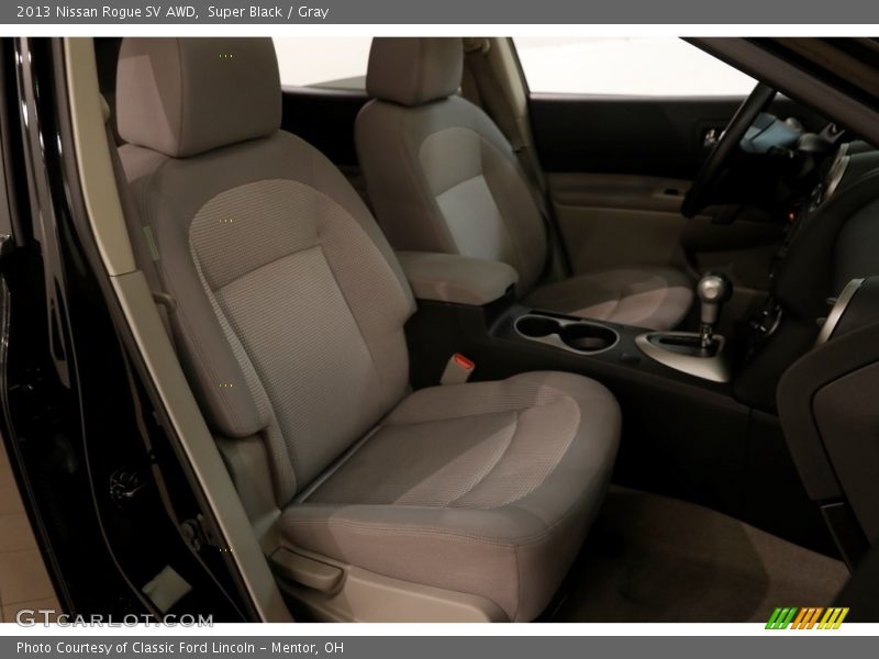 Super Black / Gray 2013 Nissan Rogue SV AWD