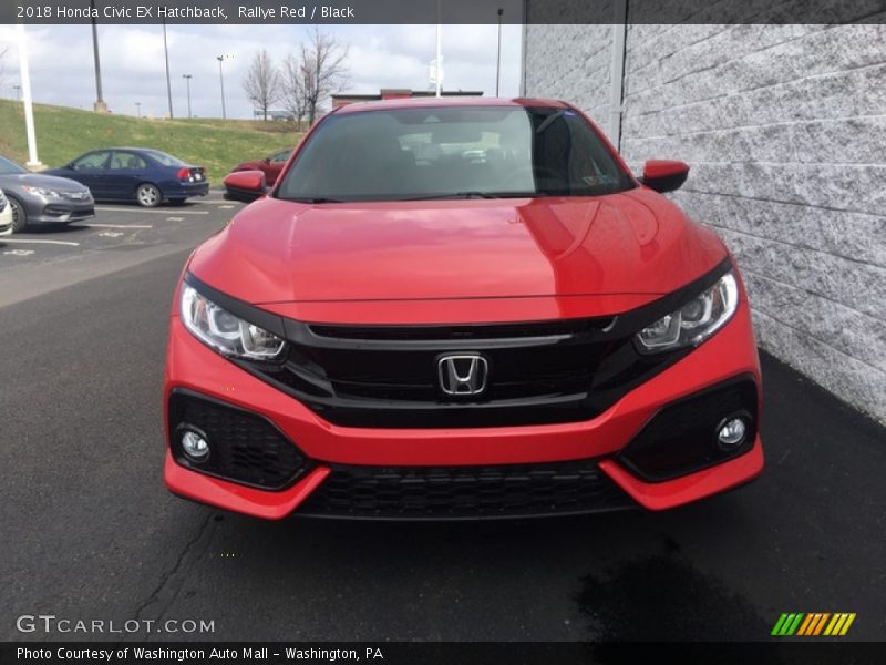 Rallye Red / Black 2018 Honda Civic EX Hatchback