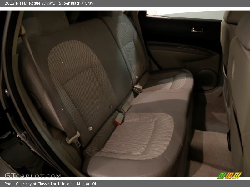 Super Black / Gray 2013 Nissan Rogue SV AWD
