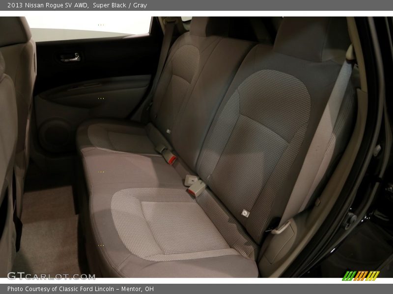 Super Black / Gray 2013 Nissan Rogue SV AWD