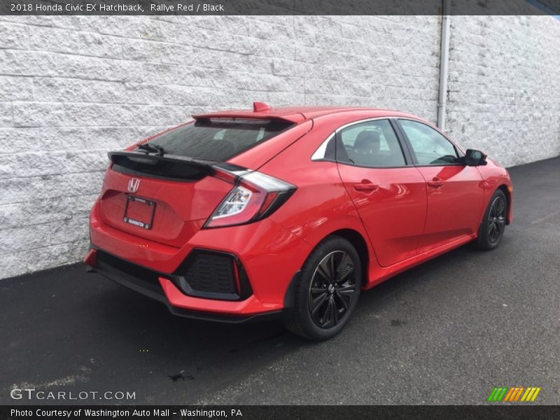 Rallye Red / Black 2018 Honda Civic EX Hatchback