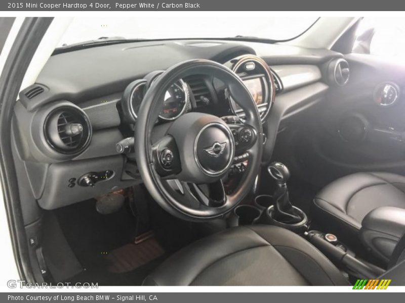 Pepper White / Carbon Black 2015 Mini Cooper Hardtop 4 Door