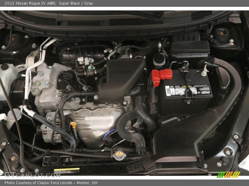Super Black / Gray 2013 Nissan Rogue SV AWD