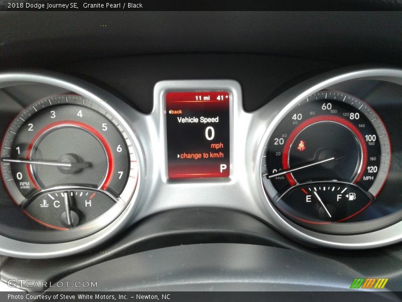 Granite Pearl / Black 2018 Dodge Journey SE