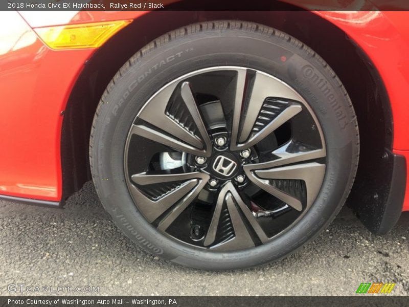 Rallye Red / Black 2018 Honda Civic EX Hatchback