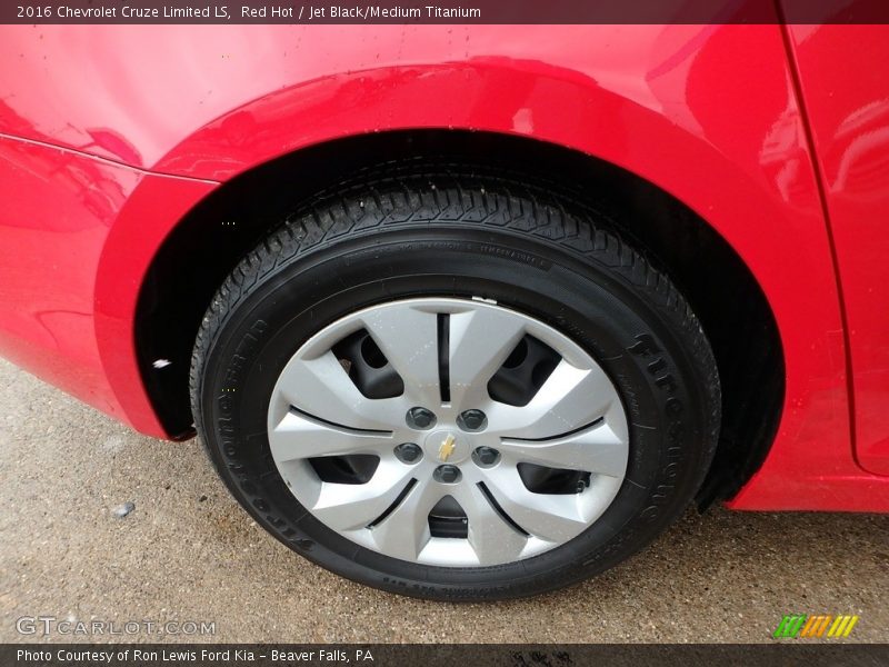Red Hot / Jet Black/Medium Titanium 2016 Chevrolet Cruze Limited LS