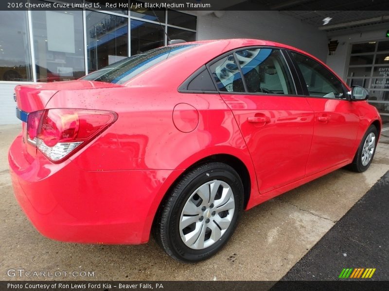 Red Hot / Jet Black/Medium Titanium 2016 Chevrolet Cruze Limited LS