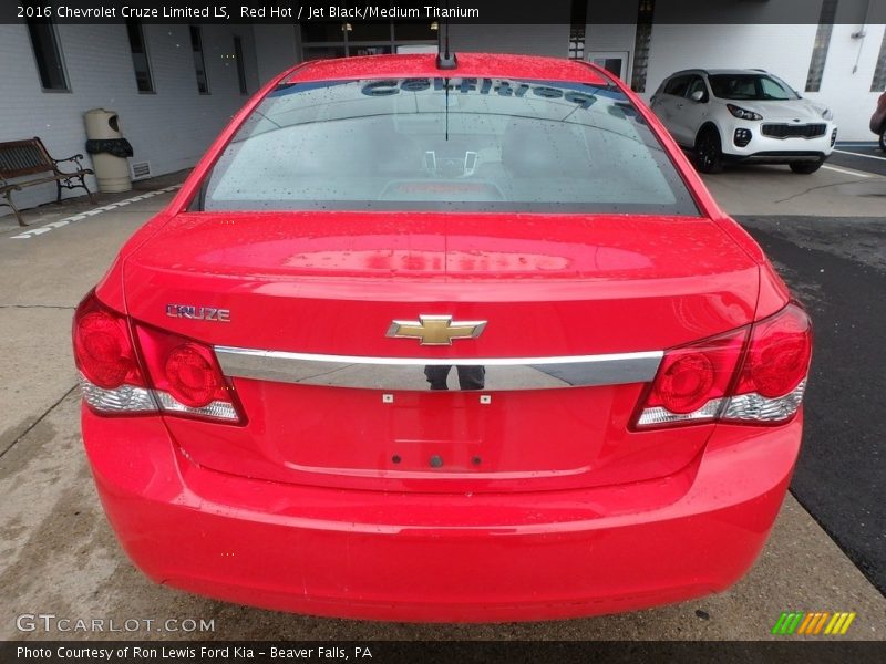 Red Hot / Jet Black/Medium Titanium 2016 Chevrolet Cruze Limited LS