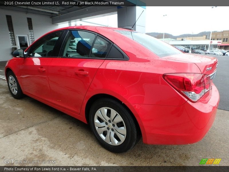 Red Hot / Jet Black/Medium Titanium 2016 Chevrolet Cruze Limited LS