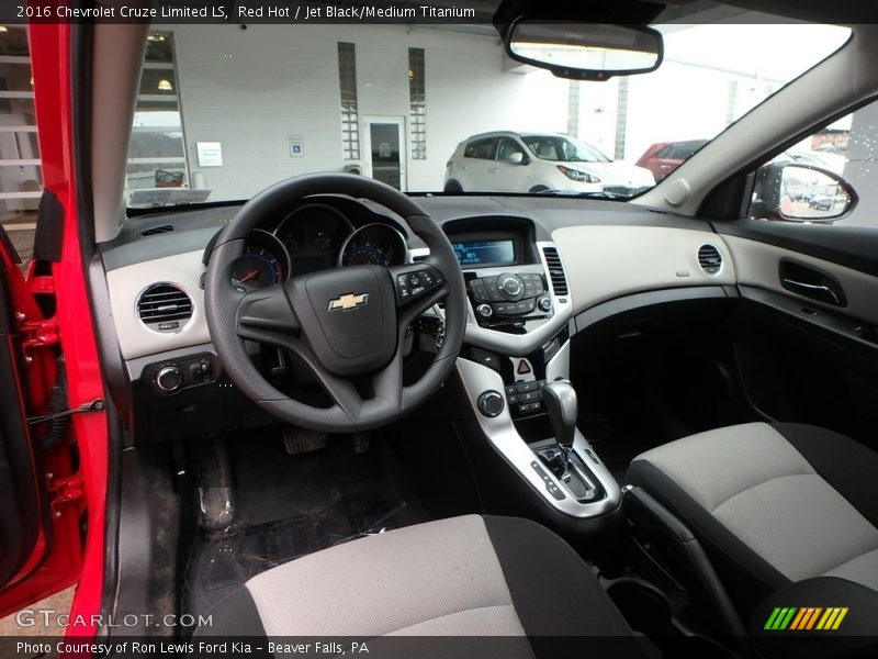 Red Hot / Jet Black/Medium Titanium 2016 Chevrolet Cruze Limited LS