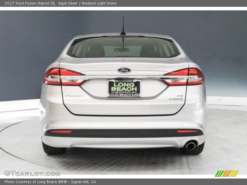 Ingot Silver / Medium Light Stone 2017 Ford Fusion Hybrid SE