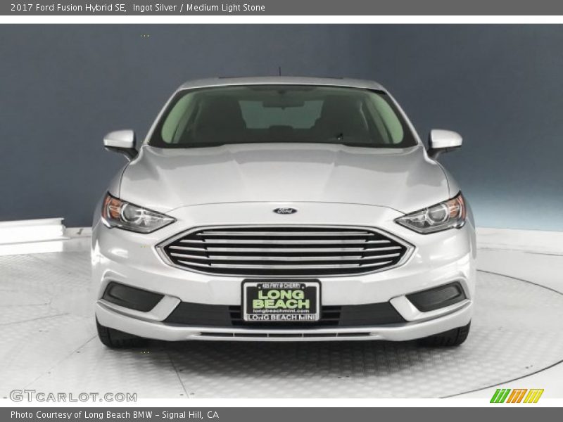 Ingot Silver / Medium Light Stone 2017 Ford Fusion Hybrid SE