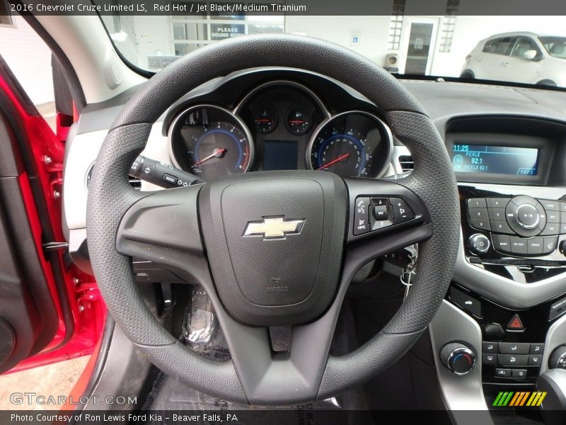 Red Hot / Jet Black/Medium Titanium 2016 Chevrolet Cruze Limited LS
