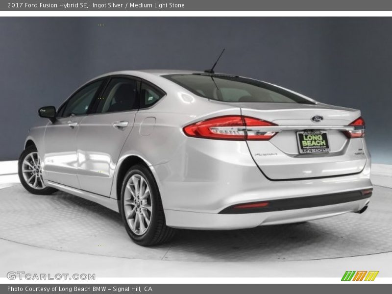 Ingot Silver / Medium Light Stone 2017 Ford Fusion Hybrid SE