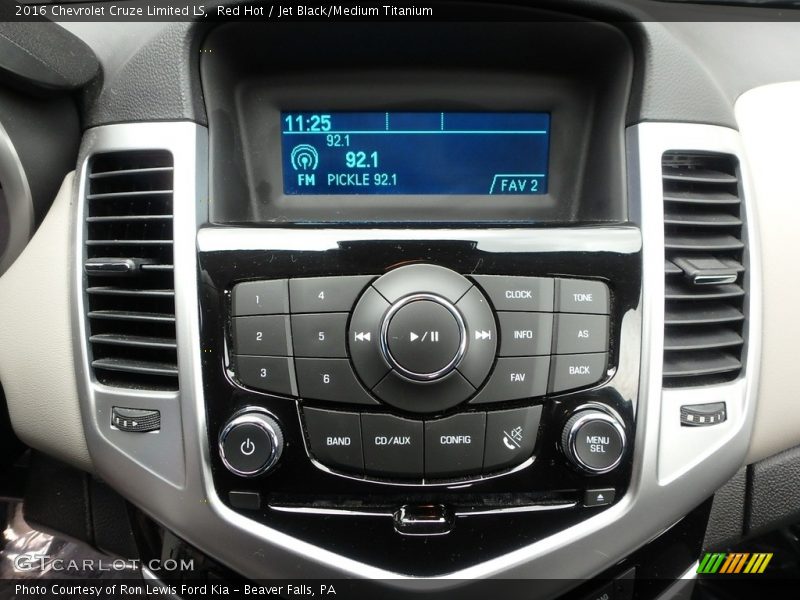 Red Hot / Jet Black/Medium Titanium 2016 Chevrolet Cruze Limited LS