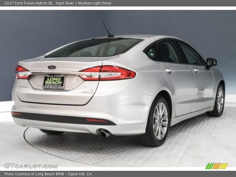 Ingot Silver / Medium Light Stone 2017 Ford Fusion Hybrid SE