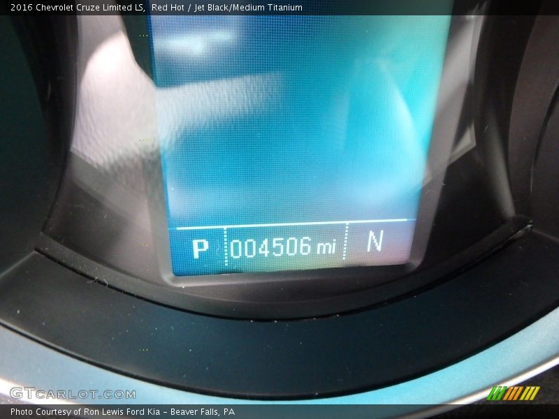 Red Hot / Jet Black/Medium Titanium 2016 Chevrolet Cruze Limited LS