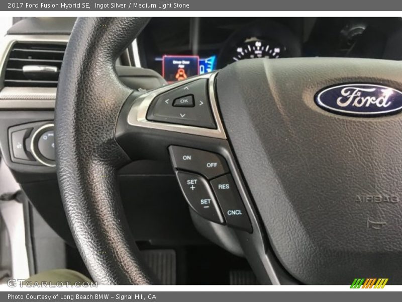 Ingot Silver / Medium Light Stone 2017 Ford Fusion Hybrid SE