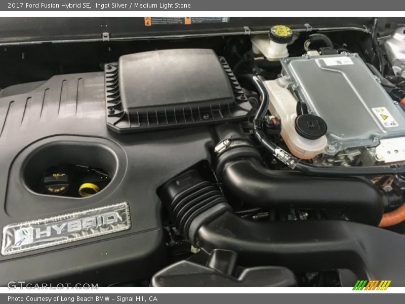 Ingot Silver / Medium Light Stone 2017 Ford Fusion Hybrid SE