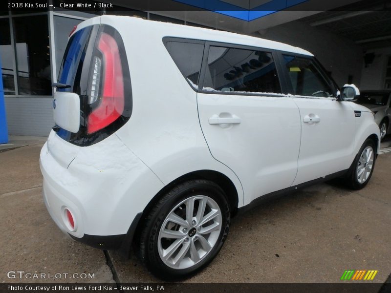 Clear White / Black 2018 Kia Soul +
