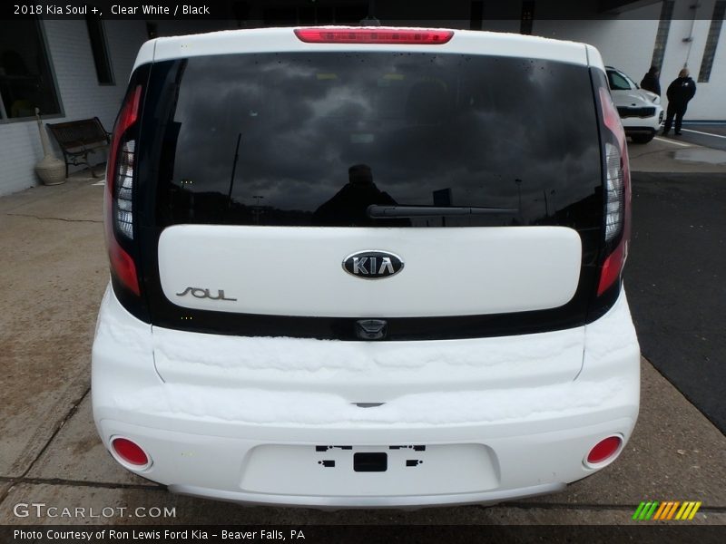 Clear White / Black 2018 Kia Soul +