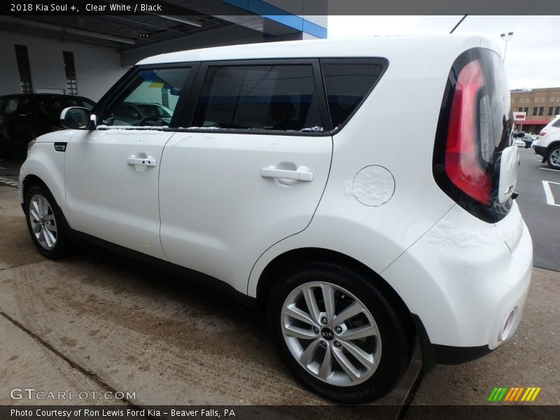 Clear White / Black 2018 Kia Soul +