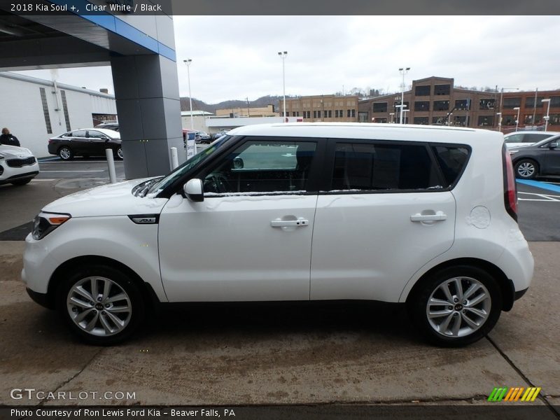 Clear White / Black 2018 Kia Soul +