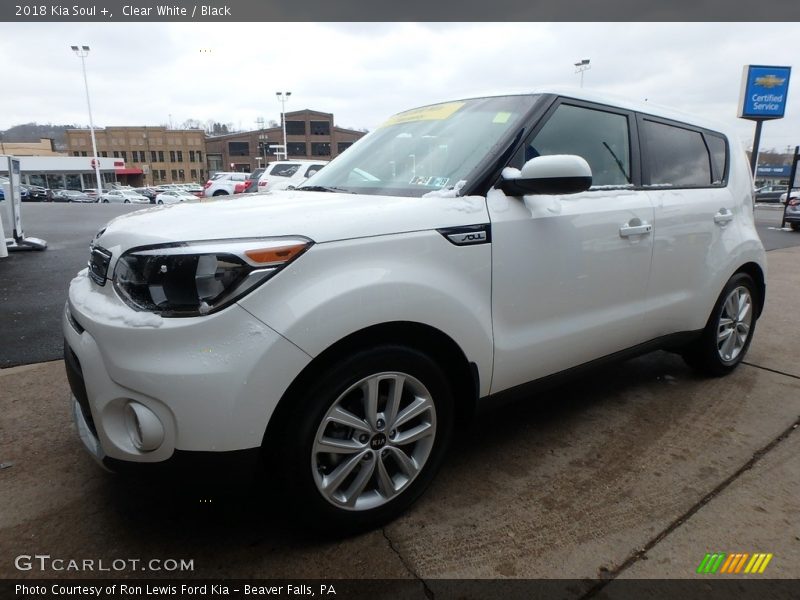 Clear White / Black 2018 Kia Soul +