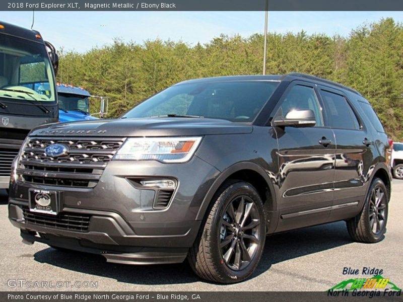 Magnetic Metallic / Ebony Black 2018 Ford Explorer XLT