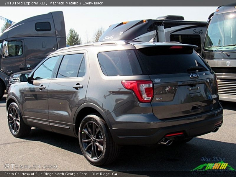 Magnetic Metallic / Ebony Black 2018 Ford Explorer XLT