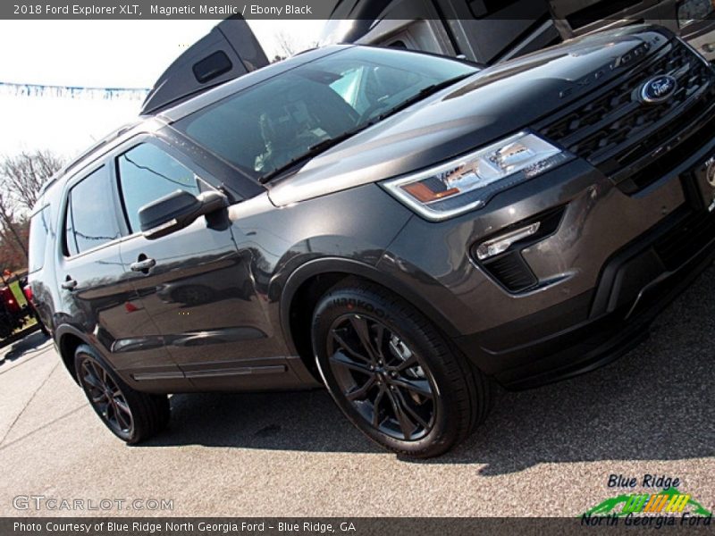 Magnetic Metallic / Ebony Black 2018 Ford Explorer XLT