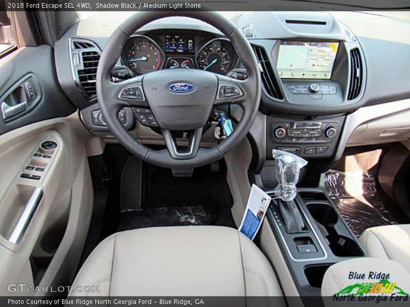 Shadow Black / Medium Light Stone 2018 Ford Escape SEL 4WD