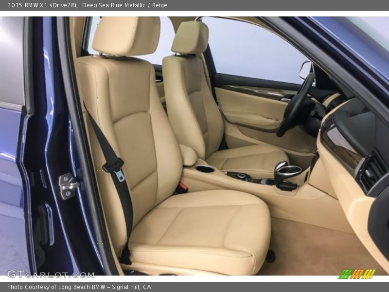 Deep Sea Blue Metallic / Beige 2015 BMW X1 sDrive28i